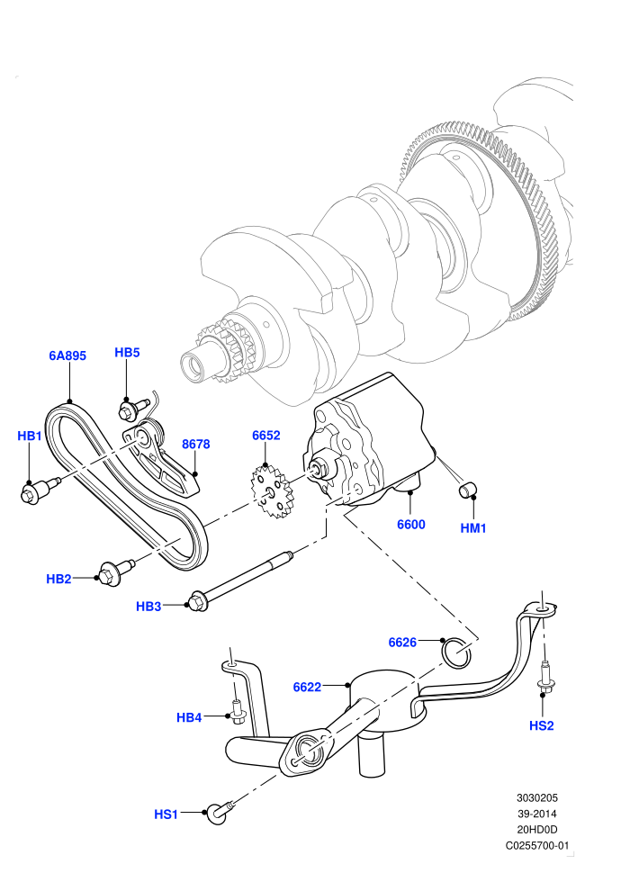 Oil Pump (2.0L 16V TIVCT T/C 240PS Petrol)