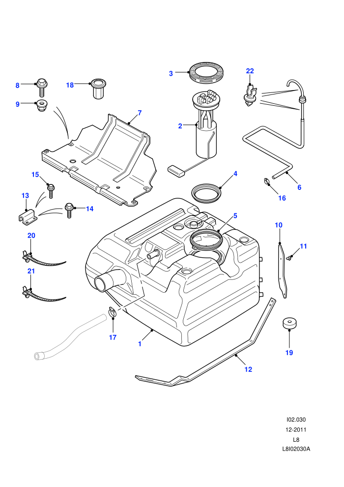Fuel Tank & Related Parts ((V)TOBA999999 (V)FROM7A000001)