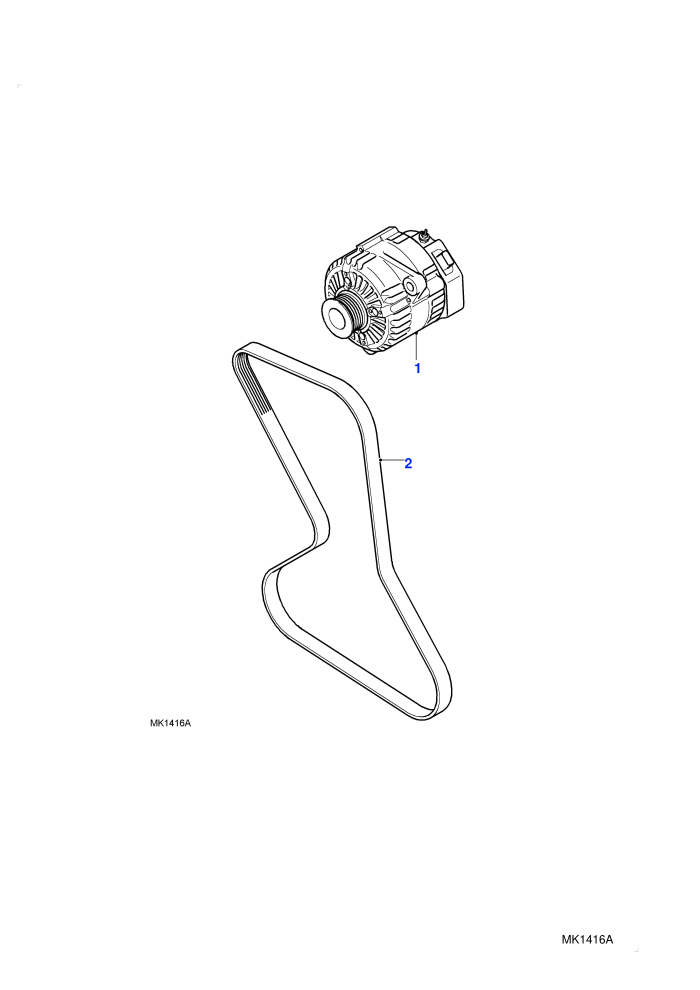 Alternator (2.5 KV6 Petrol,Automatic Transmission)