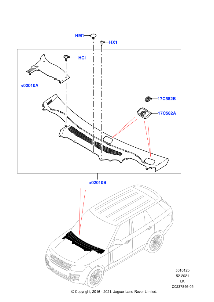 Cowl/Panel And Related Parts
