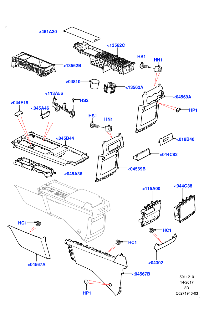 Console - Floor (External Components,Solihull Plant Build)((V)FROMHA000001)
