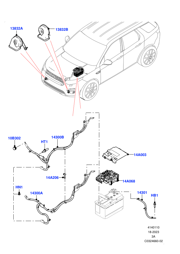 Battery Cables And Horn (Itatiaia (Brazil))((V)FROMLT000001)