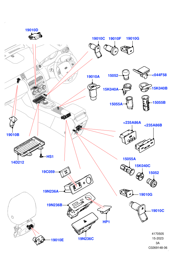Instrument Panel Related Parts (Itatiaia (Brazil))((V)FROMGT000001)