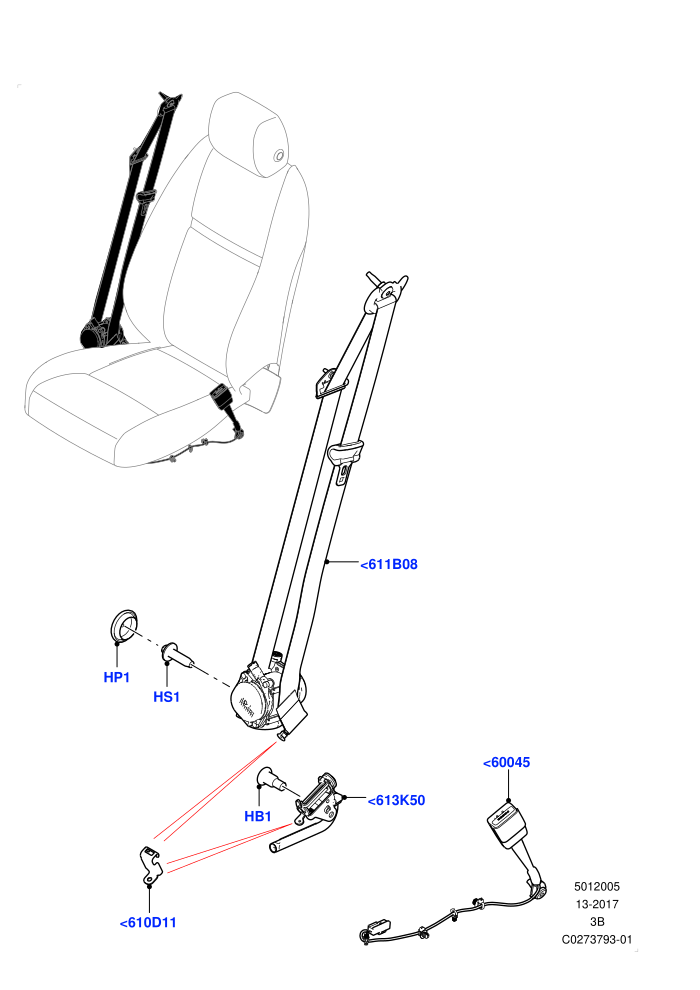 Front Seat Belts