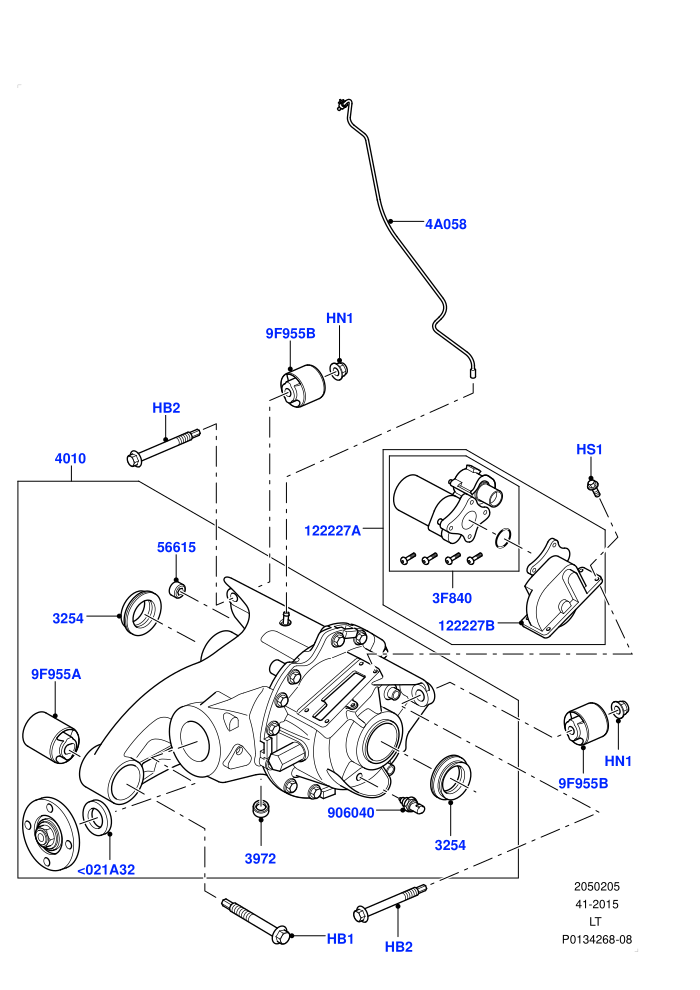 Rear Axle ((V)TO9A999999)
