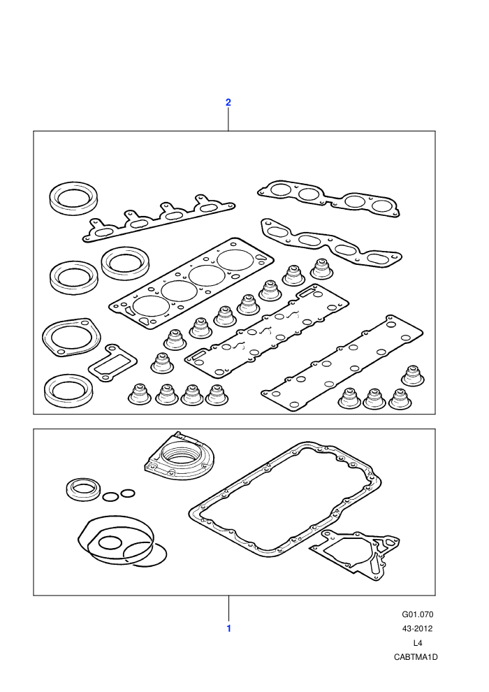 Gasket Kits (2.0L 4 Cyl MPi T Series Petrol)