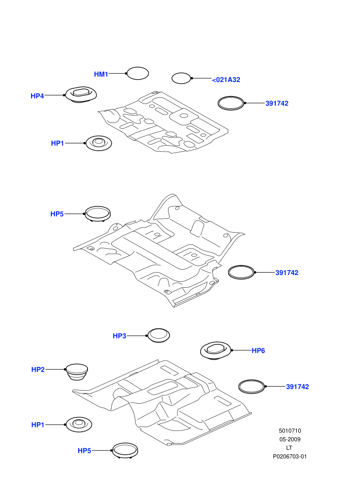 Plugs - Floor Pan ((V)FROMAA000001)