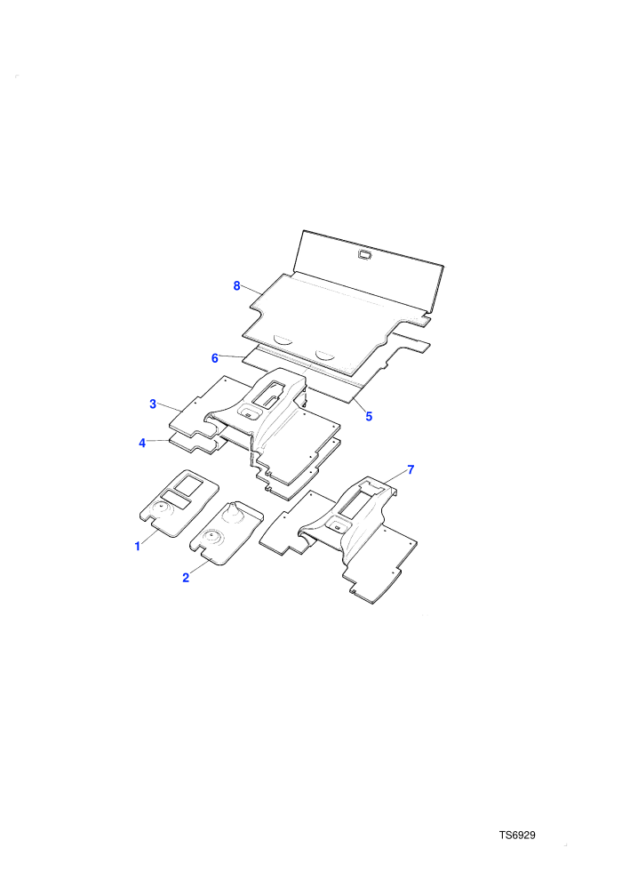 Rear Floor Carpets