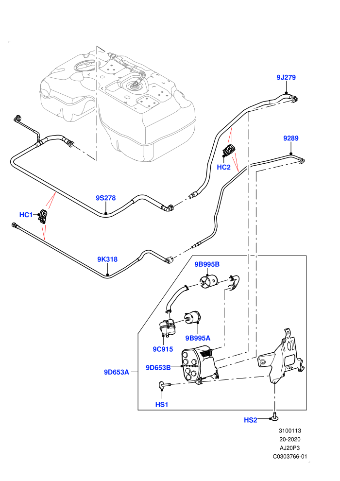 Carbon Canister (1.5L AJ20P3 Petrol High,Changsu (China))((V)FROMKG446857)