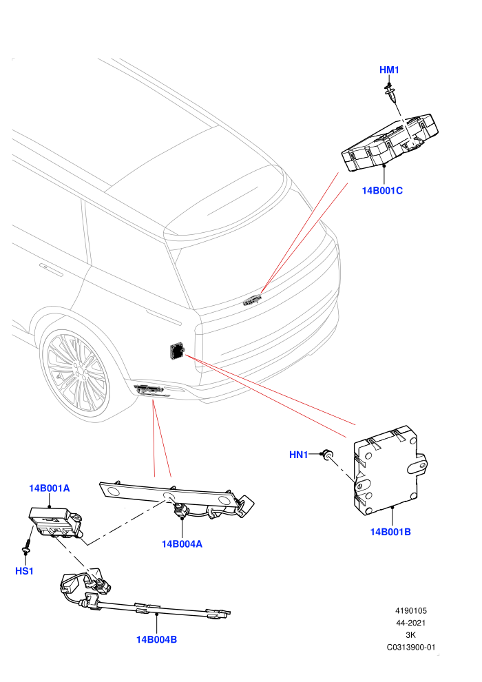Vehicle Modules And Sensors (Tailgate - Hands Free 2 Piece)