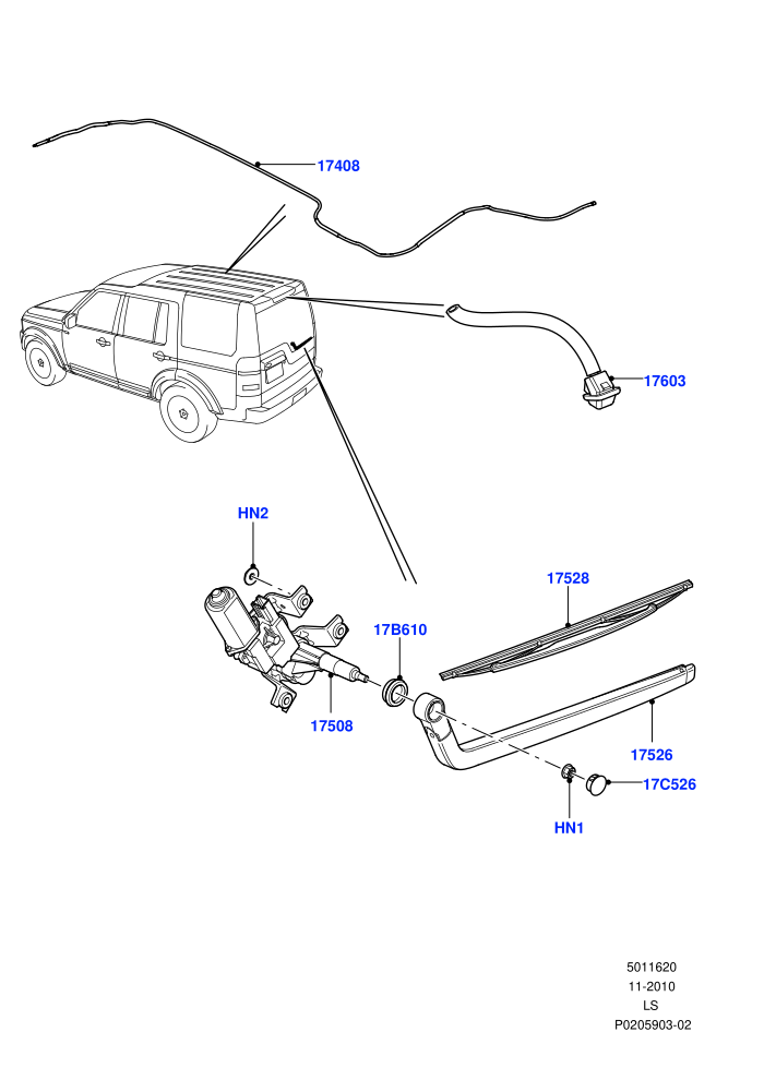 Rear Window Wiper And Washer ((V)FROMAA000001)