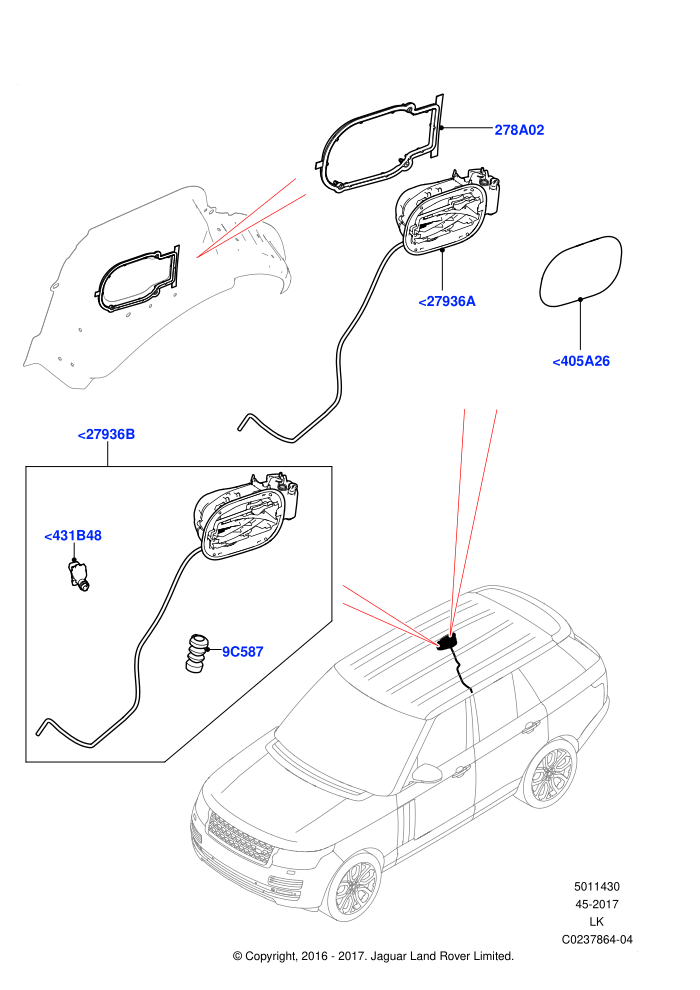 Fuel Tank Filler Door And Controls