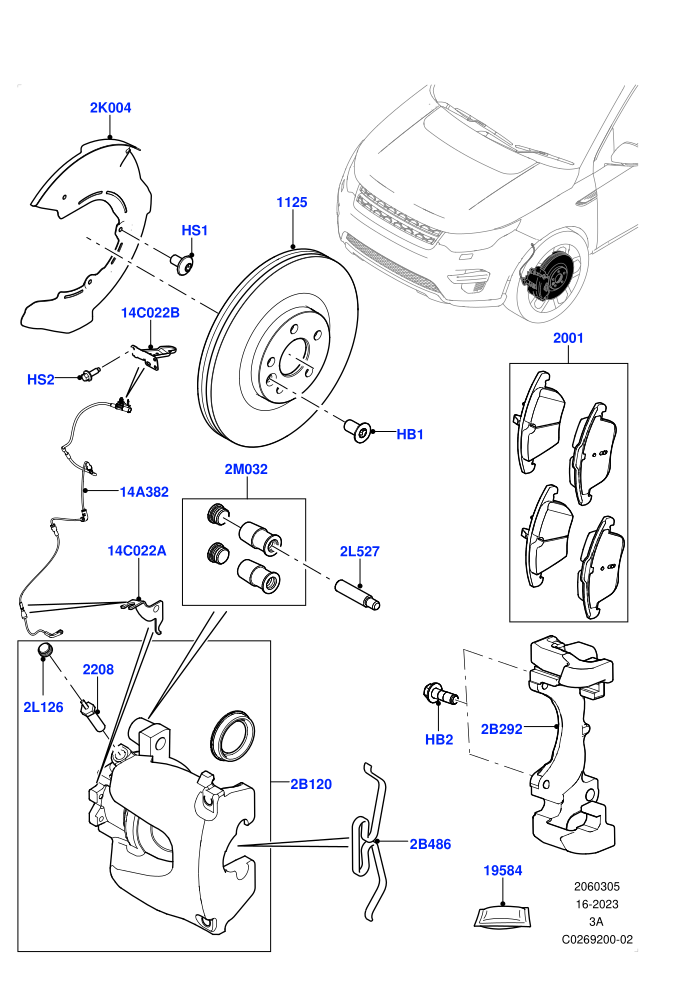 Front Brake Discs And Calipers (Itatiaia (Brazil))((V)TOHT999999 (V)FROMGT000001)