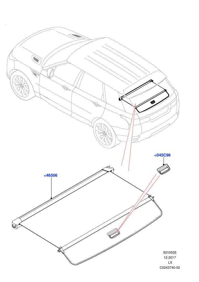 Load Compartment Trim (With Load Area Cover)(Package Tray,Upper)