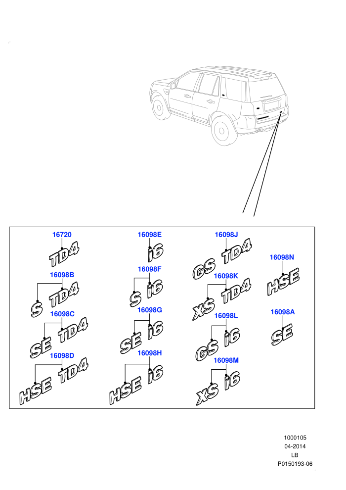 Name Plates (Standard Electric Starter Motor)((V)TOAH999999)