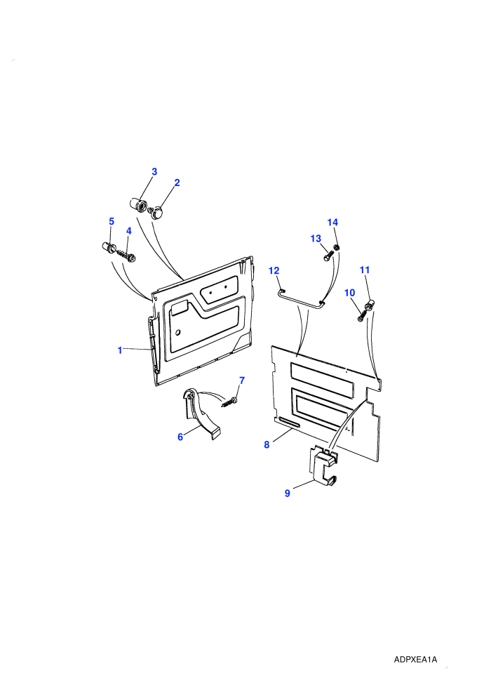 Front Door Casing-Less Speaker Aperture-From (V) AA271215 ((V)TOAA271214)