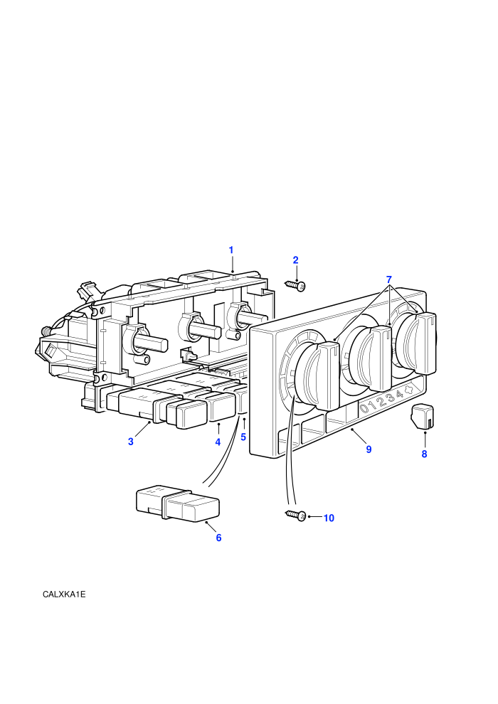Front Air Con-Control Assembly (With Air Conditioning)
