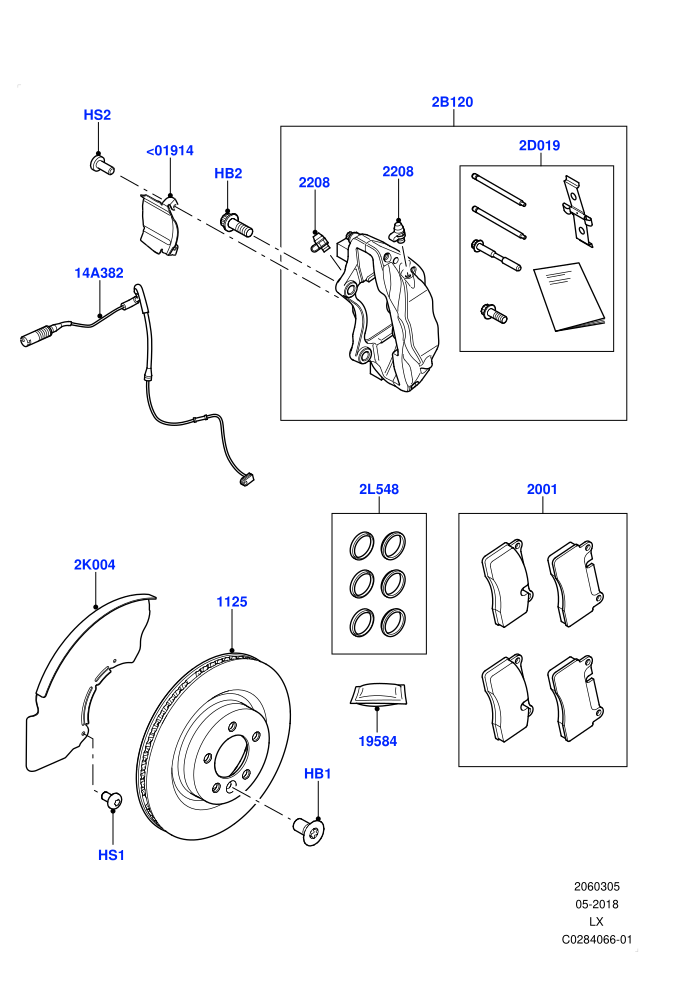 Front Brake Discs And Calipers (Front Disc And Caliper Size 20)((V)TOGA599999 (V)FROMGA585033)