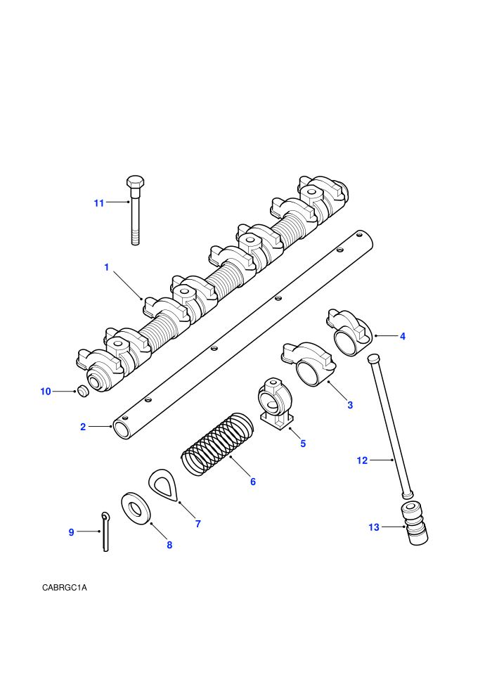 Rockershaft (V8 EFI Petrol)