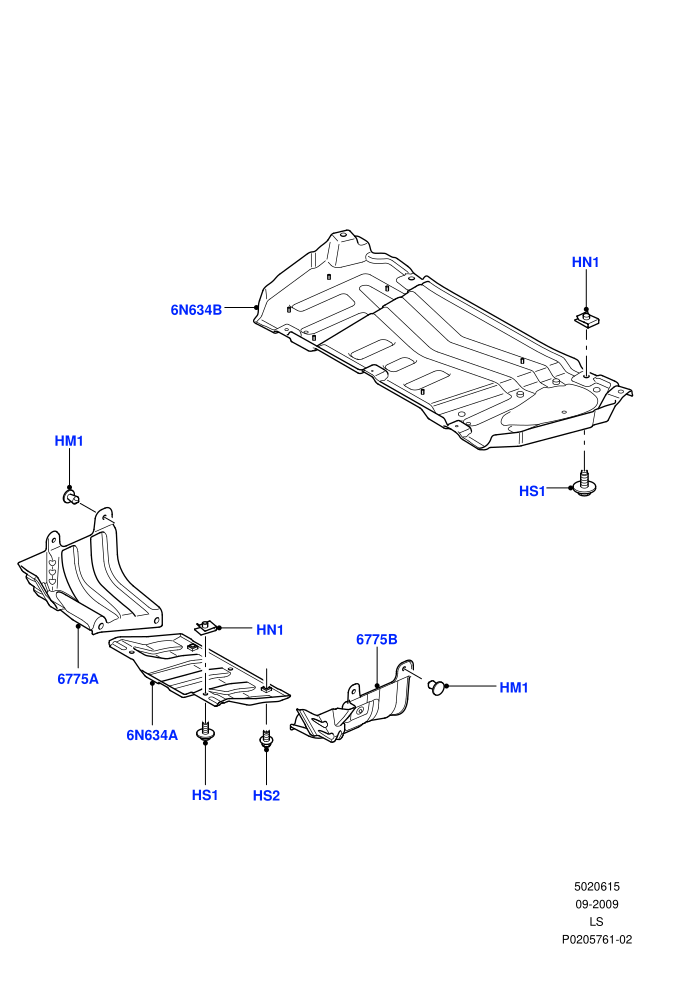Splash And Heat Shields (Undertray)((V)FROMAA000001)