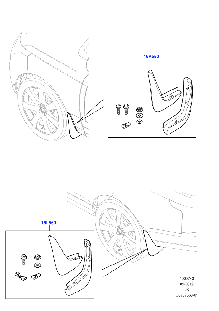 Mudflaps - Front & Rear (Accessory)
