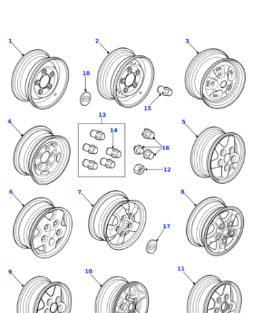 NTC5193MUE - Land Rover Wheel-steel road