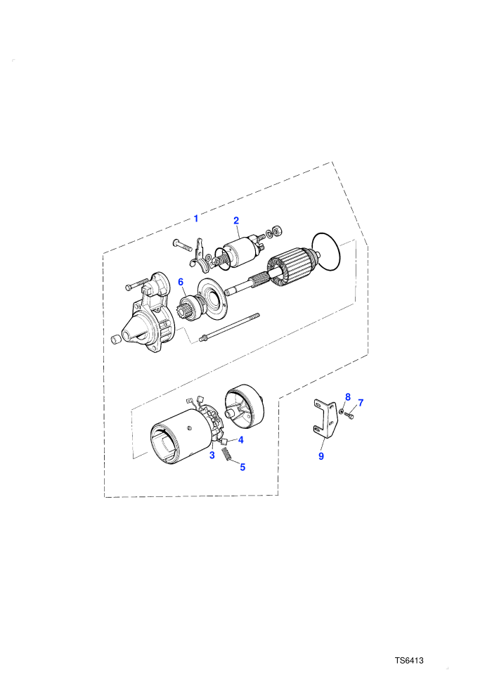 Starter Motor (2.4L 4 Cyl VM Turbo Diesel)