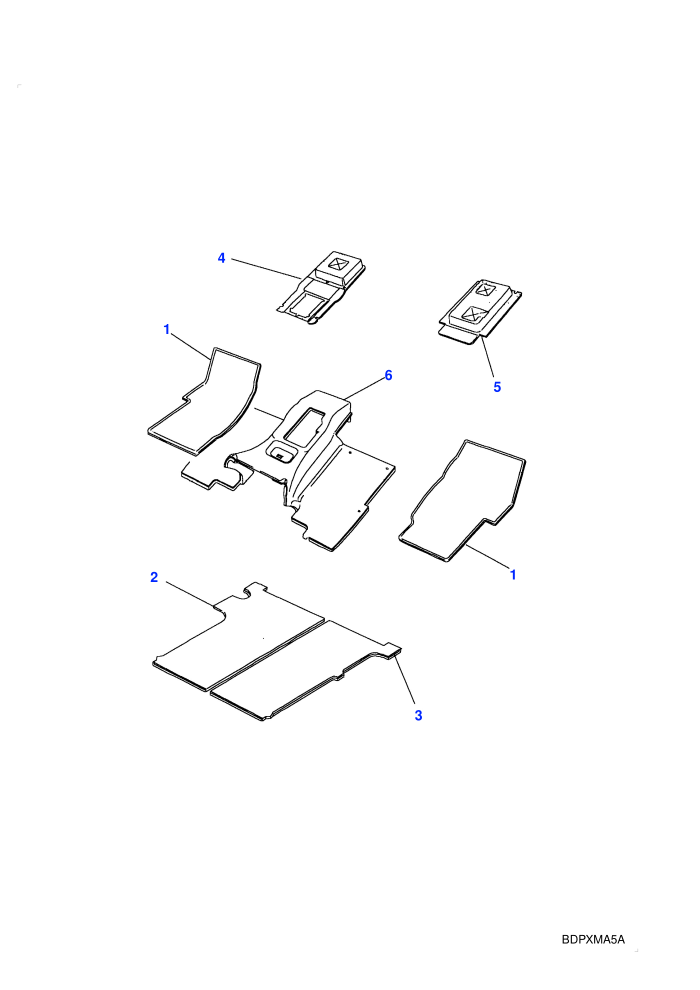 Insulation-Tunnel Front & Rear Floor