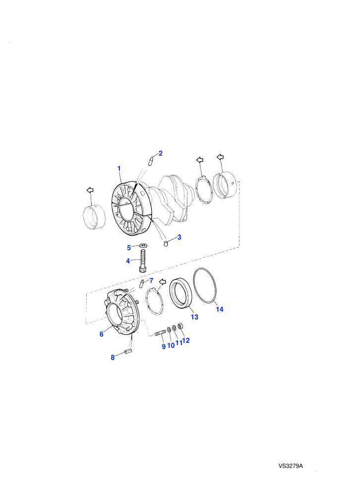 Crankshaft Bearing Housing (2.4L 4 Cyl VM Turbo Diesel)
