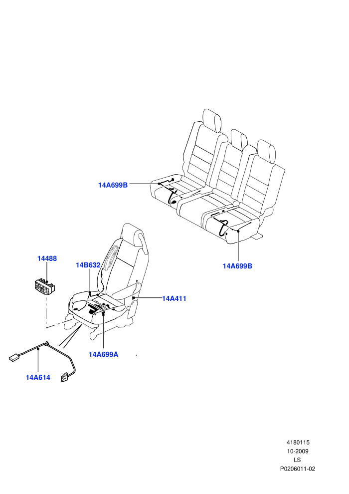 Electrical Wiring - Body And Rear (Seats)((V)FROMAA000001)