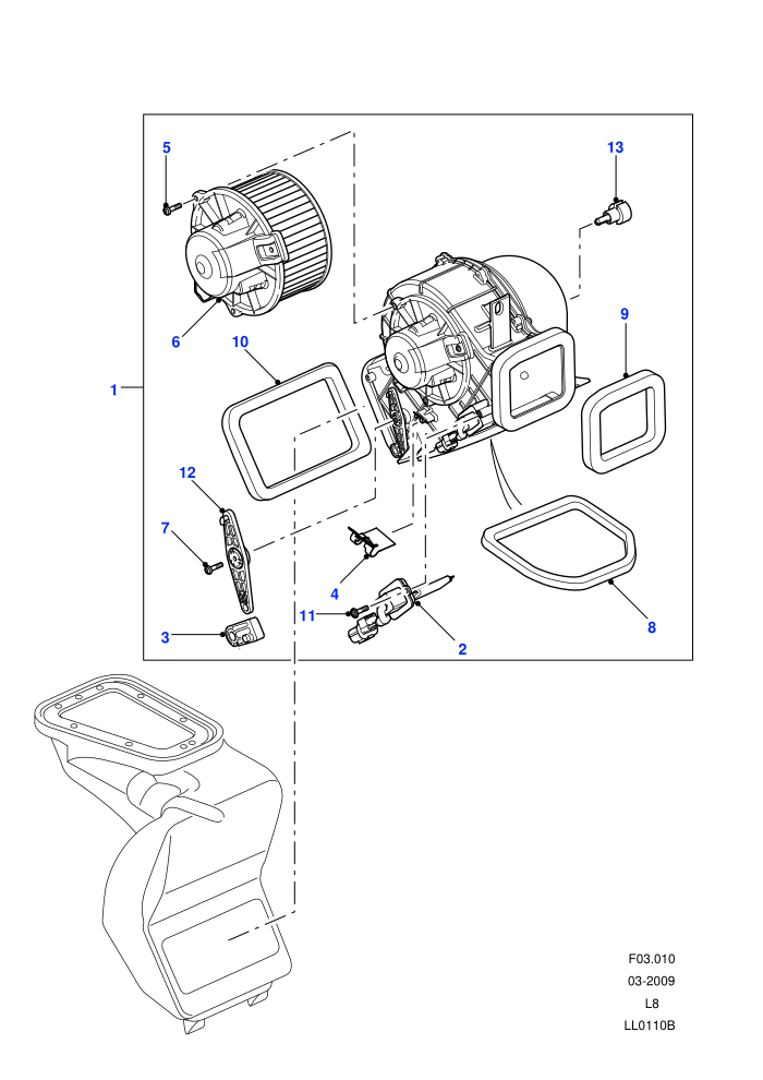 Blower Assembly ((V)FROM7A000001)