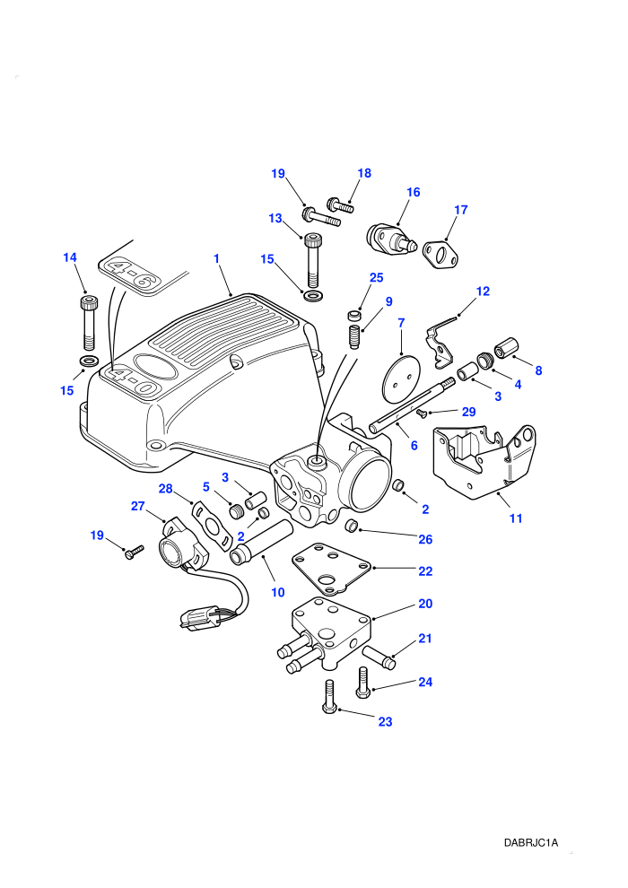 Plenum Chamber ((+)CDN/MEX/USA,4.0L V8 Efi Petrol LC,4.0L V8 L/R EFI Petrol,4.6L V8 EFI L/R Petrol,4.6L V8 Efi Petrol LC,LHD)