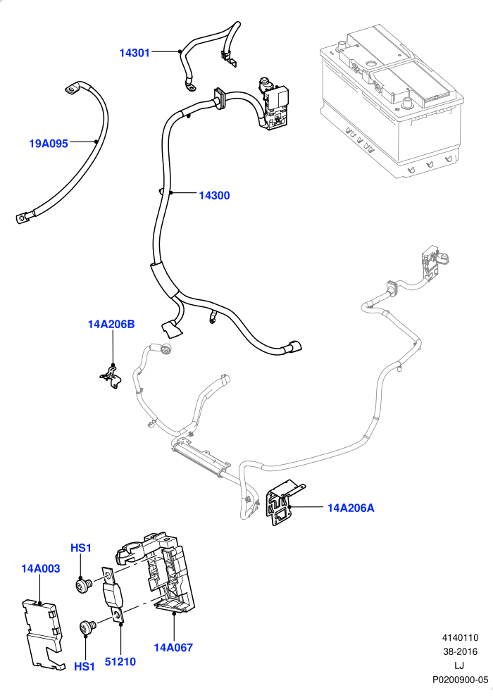 Battery Cables And Horn (Battery Cables)((V)FROMAA000001)
