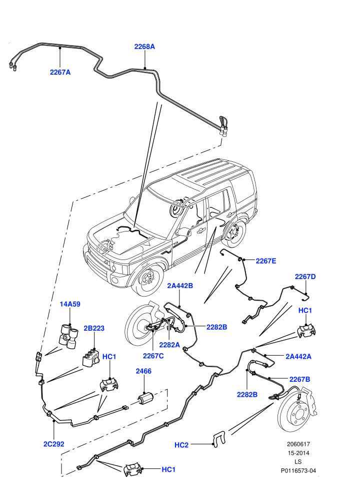 Rear Brake Pipes ((V)TO9A999999)