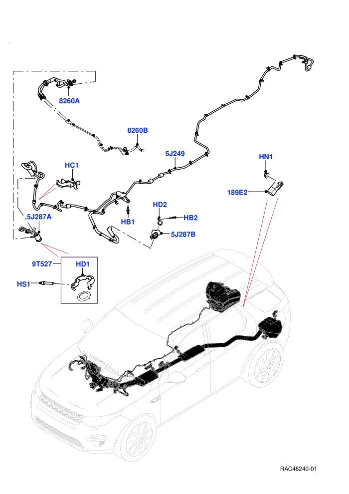 Exhaust Fluid Injection System (2.0L AJ21D4 Diesel Mid,Halewood (UK),With Diesel Exh Fluid Emission Tank)(Injector and Control Unit)((V)FROMMH000001)