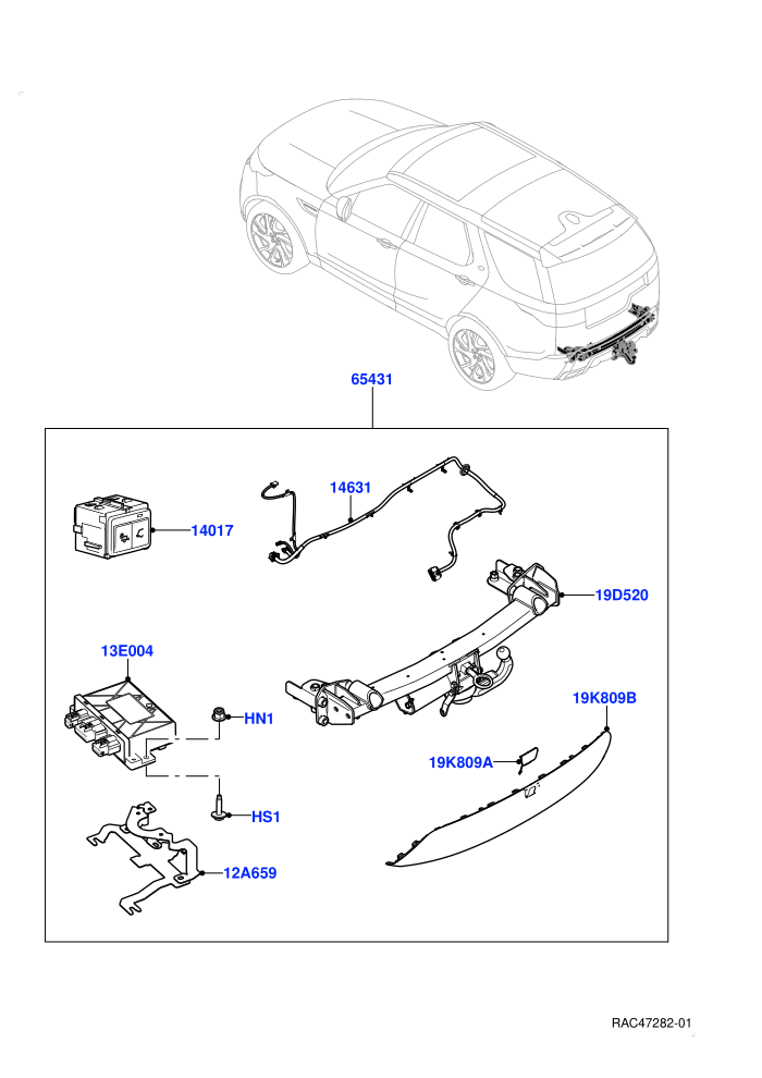 Accessory Pack (Electrically Deployable Tow Bar)((V)FROMR2000001)