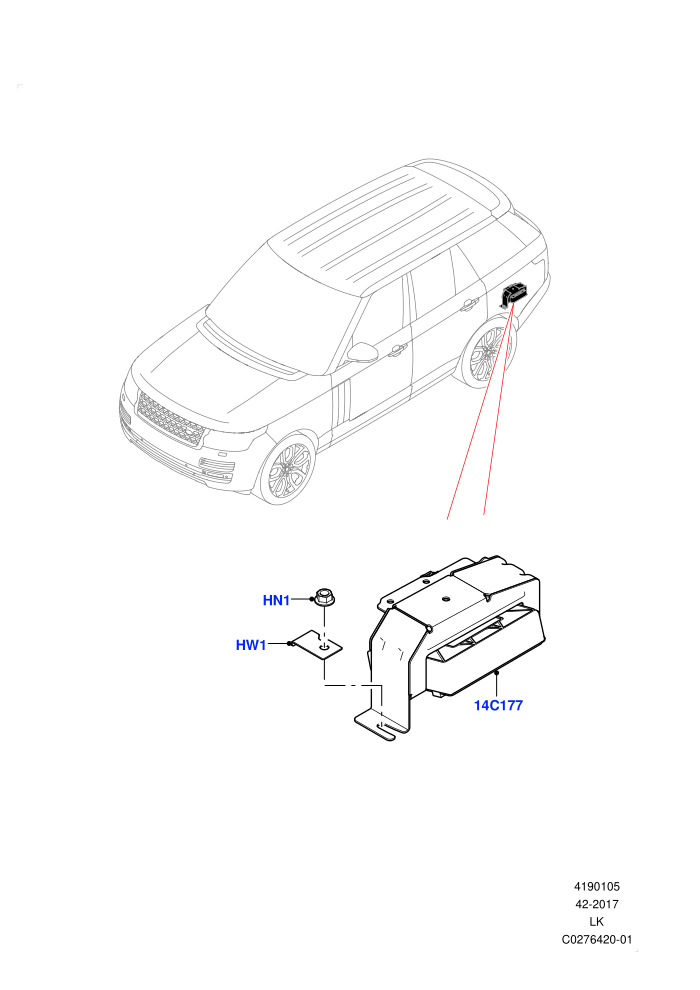 Vehicle Modules And Sensors (Tow Hitch Elec Deployable Swan Neck)((V)FROMHA000001)