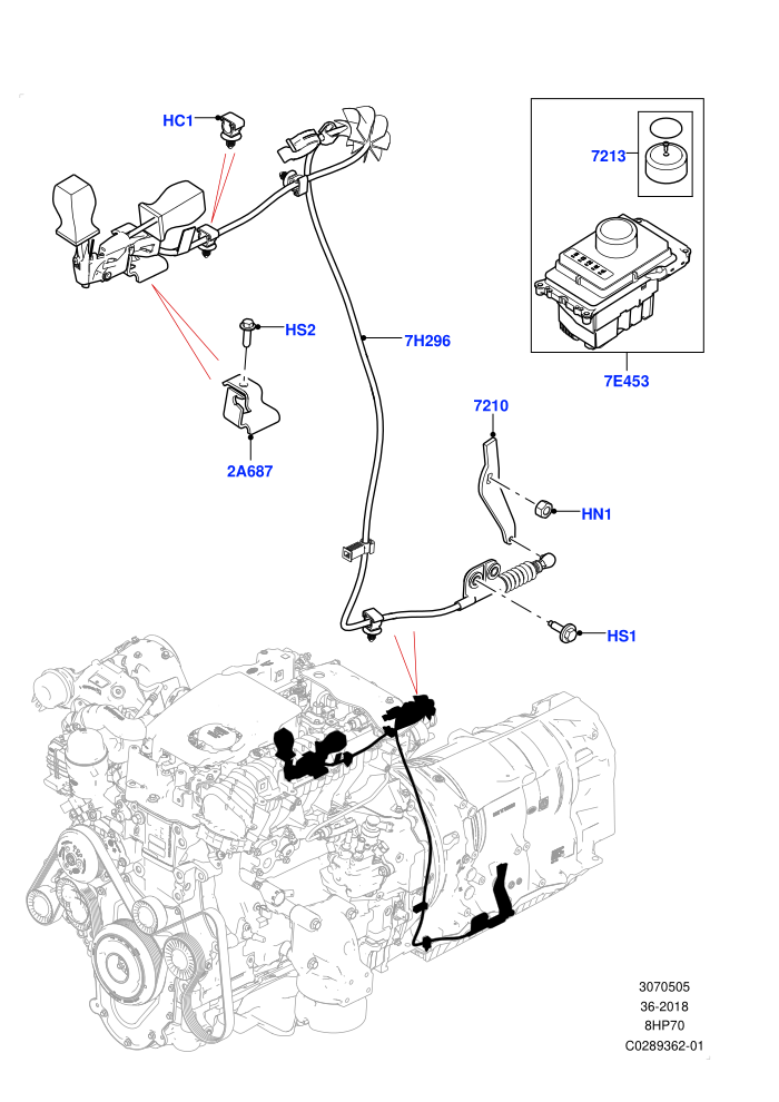 Gear Change-Automatic Transmission (2.0L I4 DSL HIGH DOHC AJ200,3.0 V6 D Gen2 Mono Turbo,3.0 V6 D Gen2 Twin Turbo,3.0 V6 D Low MT ROW,8 Speed Auto Trans ZF 8HP70 4WD)(Nitra Plant Build)((V)FROMK2000001)