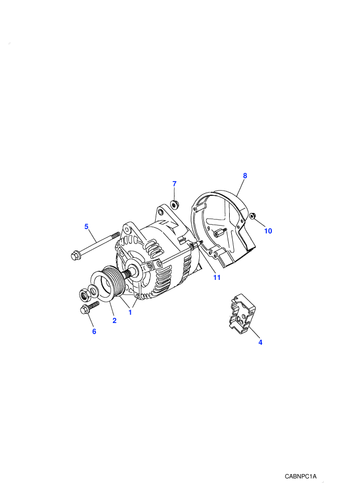 Alternator (2.5 Tdi EGR (Gem),2.5L 300 Tdi)((V)FROMMA081992)
