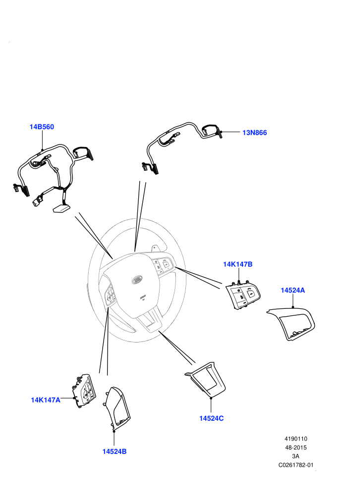 Switches (Changsu (China))(Steering Wheel)((V)TOMG140568 (V)FROMFG000001)