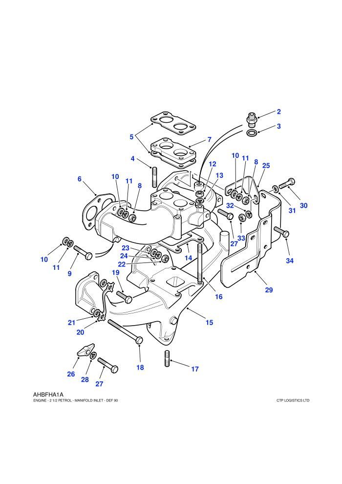 Manifolds (2.5L 4 Cyl L/R Petrol)