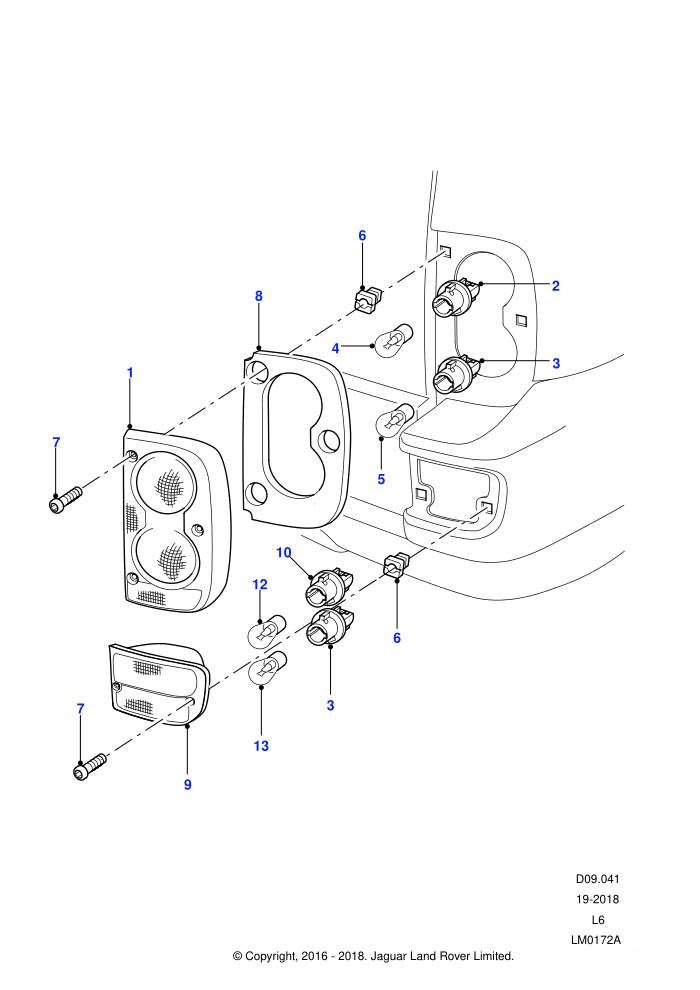 Rear/Stop And Flasher Lamps ((V)FROM4A000001)