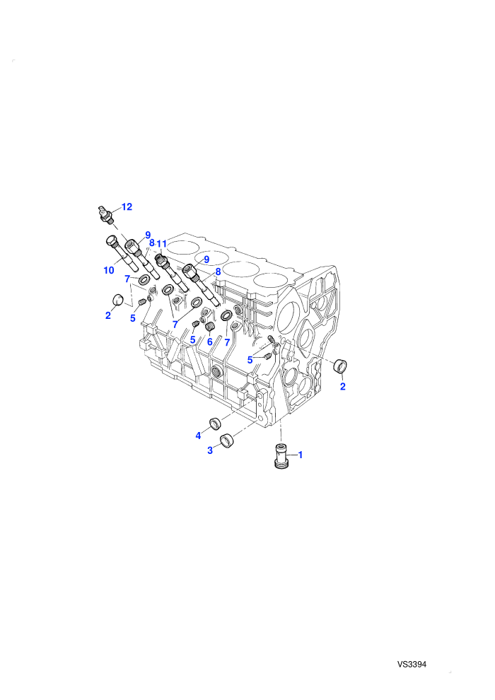 Cylinder Block Components (2.4L 4 Cyl VM Turbo Diesel)