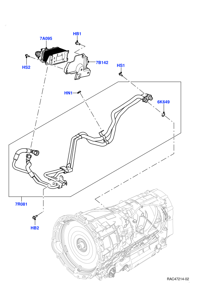Transmission Cooling Systems (4.4L V8 Turbo Petrol(NC11))