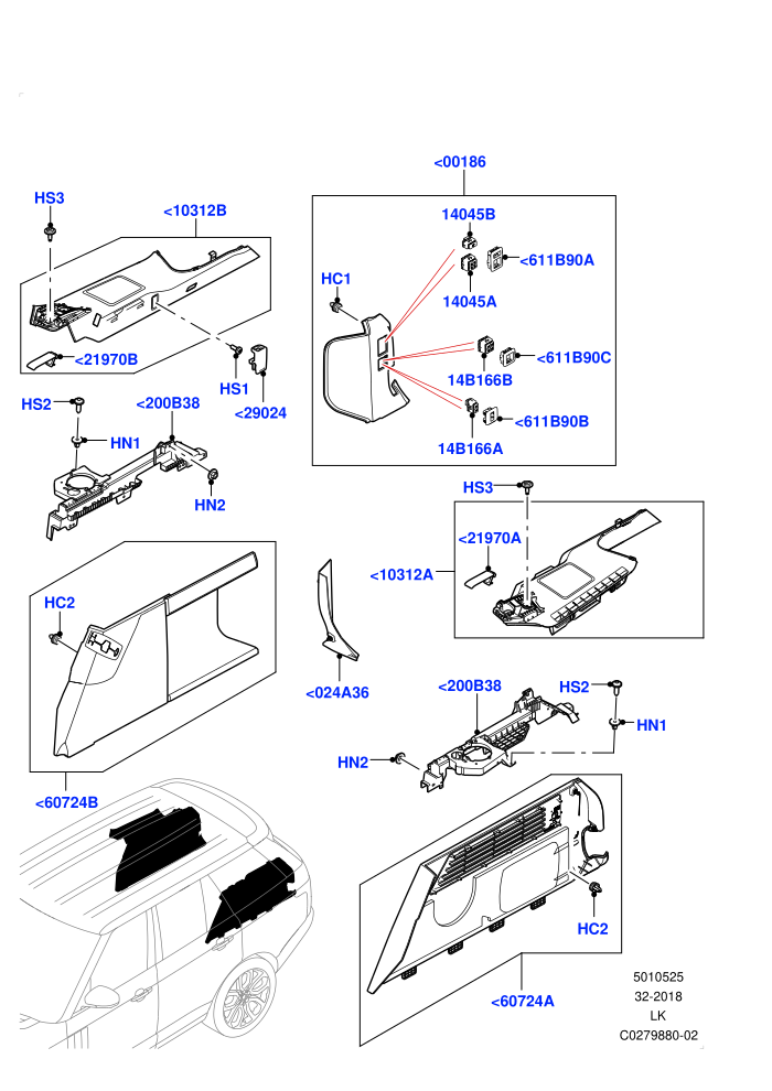 Side Trim (40/20/40 Super Slouch Rear Seat)((V)FROMJA000001)