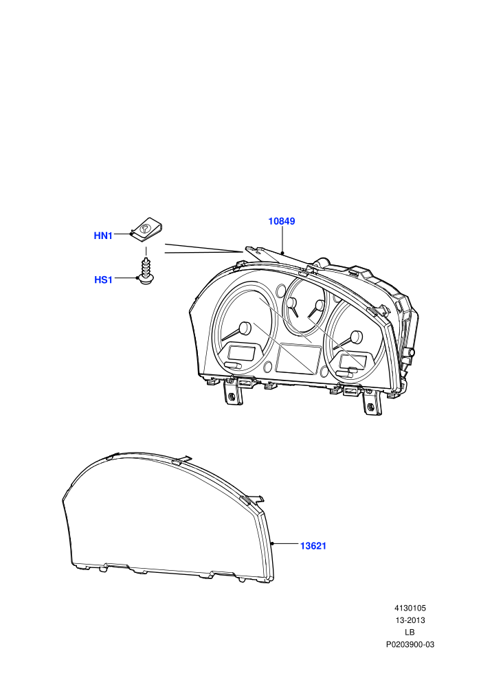 Instrument Cluster ((V)TOCH999999 (V)FROMAH000001)