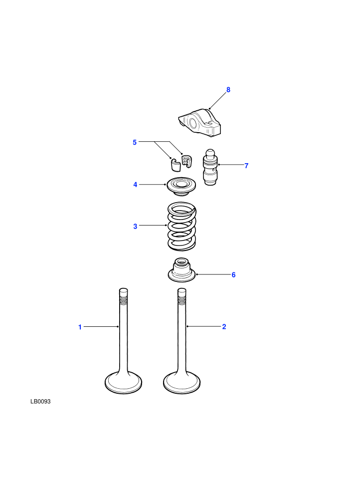 Valves (2.5L 5 Cyl L/R Turbo Diesel)