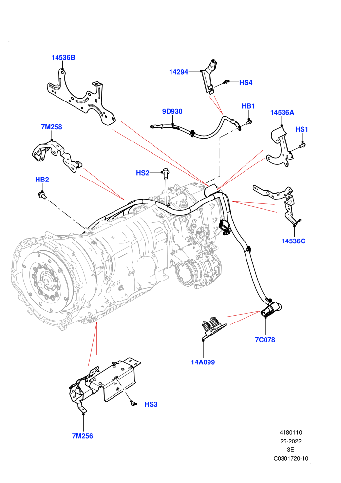 Electrical Wiring - Engine And Dash (Transmission)
