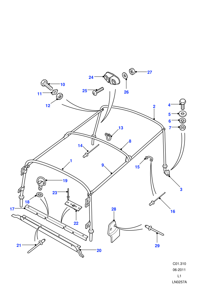 Hoodsticks (110,4 Door Crew Cab - Non HICAP)