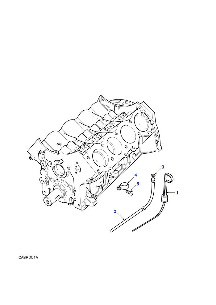 Dipstick & Tube (V8 EFI Petrol)